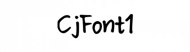 CjFont1  Скачать бесплатные шрифты
