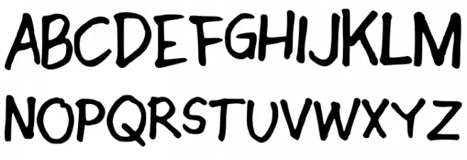 CjFont1 Font UPPERCASE