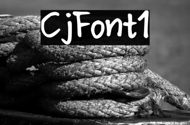 CjFont1 字体 examples