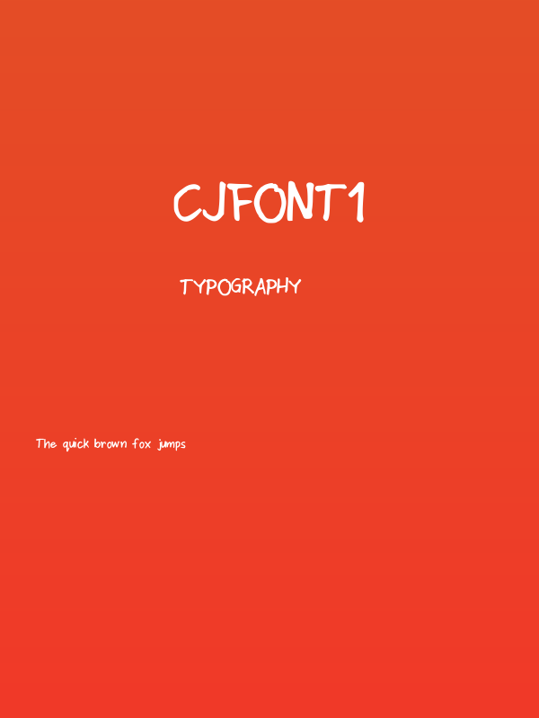 CjFont1 Poster