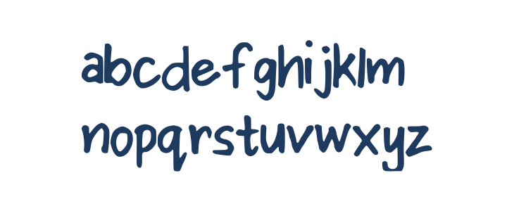CjFont1 Lowercase