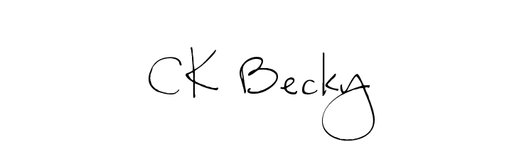 CK Becky  les polices de caractères gratuit tlcharger