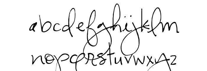 CK Becky Schriftart Kleinbuchstaben