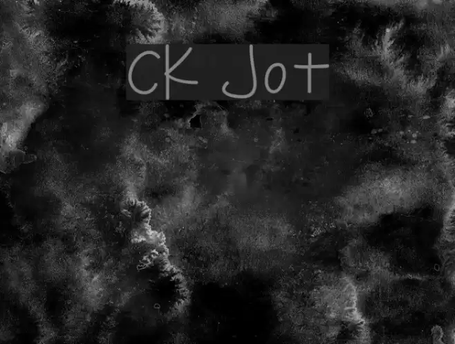 CK Jot Font examples