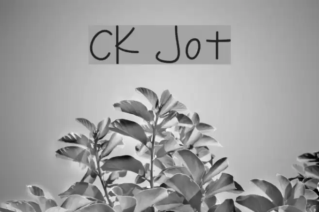 CK Jot Font examples