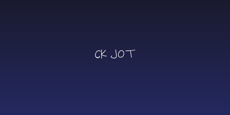 CK Jot Social Header