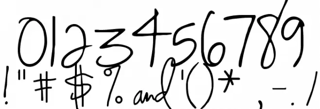 CK_Alis_Hand_Official Font OTHER CHARS