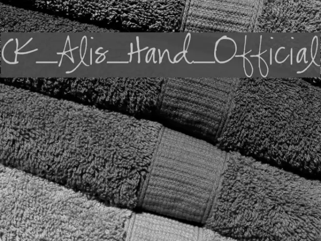 CK_Alis_Hand_Official Font examples
