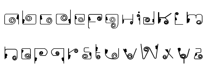 Ckellp Font LOWERCASE