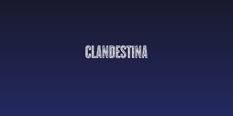 CLANDESTINA Social Header