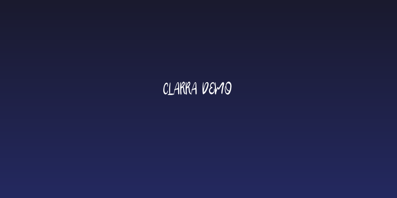 CLARRA Demo Social Header