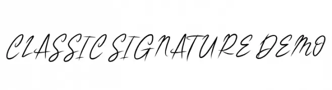 CLASSIC SIGNATURE DEMO  baixar fontes gratis