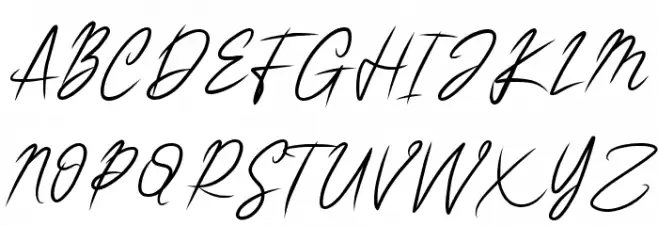 CLASSIC SIGNATURE DEMO フォント 大文字