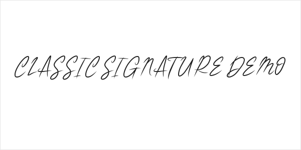 CLASSIC SIGNATURE DEMO Logo
