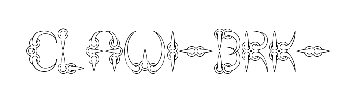 CLAW 1 -BRK- Caratteri