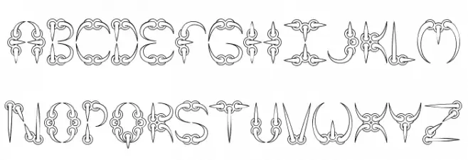 CLAW 1 -BRK- Font Litere mici