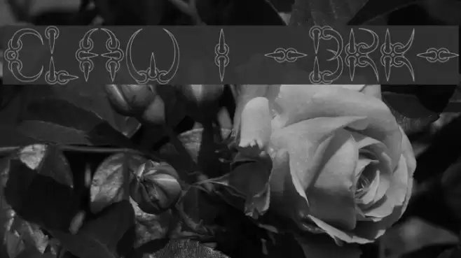 CLAW 1 -BRK- Font examples