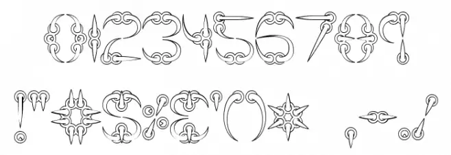 CLAW 2 -BRK- Font OTHER CHARS