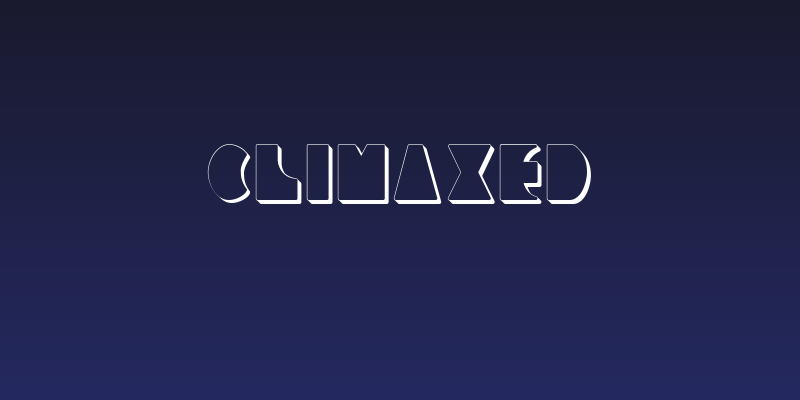 CLIMAXED Social Header