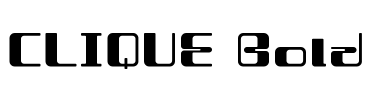 CLIQUE Bold  免费字体下载