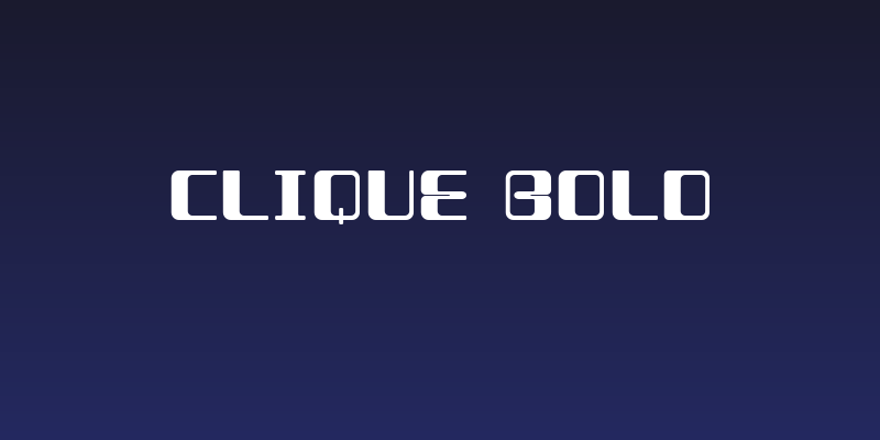 CLIQUE Bold Social Header
