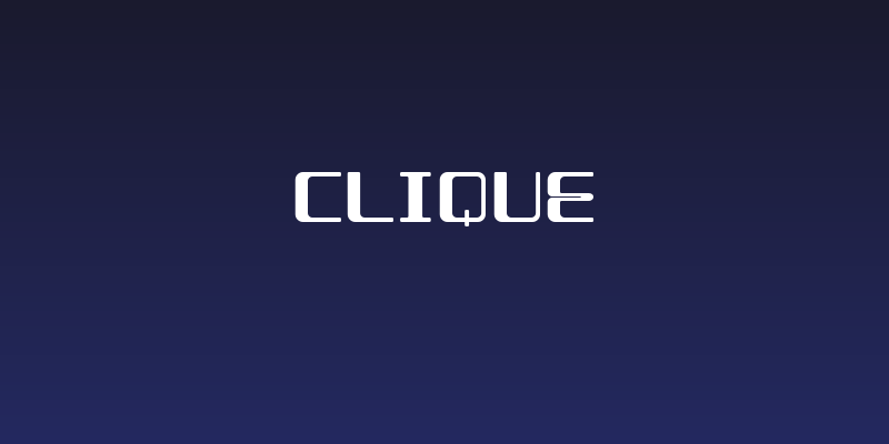 CLIQUE Social Header