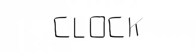 CLOCK  नि: शुल्क फ़ॉन्ट्स डाउनलोड