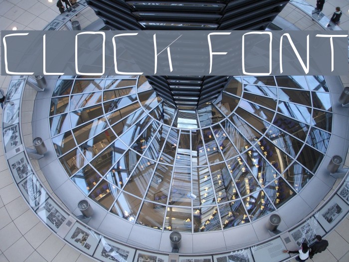 CLOCK Font examples