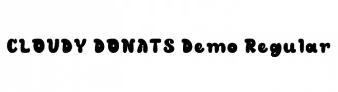 CLOUDY DONATS Demo Regular  تنزيل الخطوط