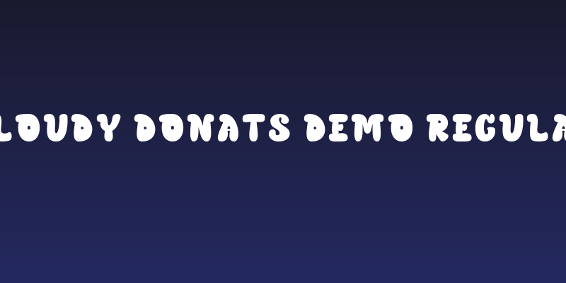 CLOUDY DONATS Demo Regular Social Header