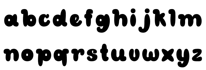 CLOUDY DONATS Demo Regular Font LOWERCASE