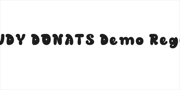 CLOUDY DONATS Demo Regular Logo