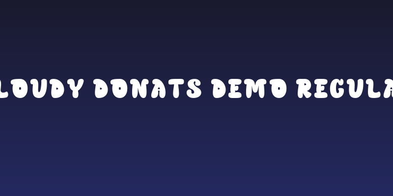 CLOUDY DONATS Demo Regular Social Header