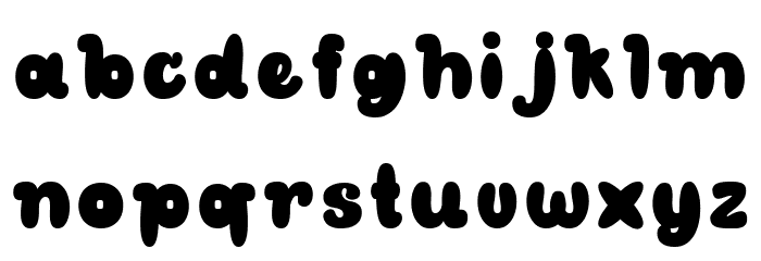 CLOUDY DONATS Demo Regular Font LOWERCASE