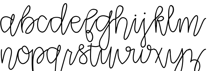 CLRPollyPlummer Font LOWERCASE