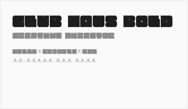 CLUB HAUS Bold Business Card