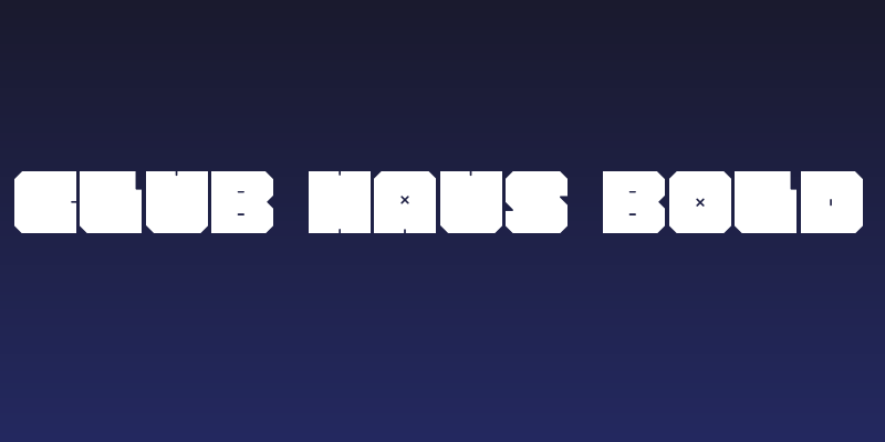 CLUB HAUS Bold Social Header