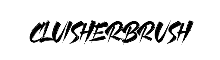 CLUISHER BRUSH  font caratteri gratis