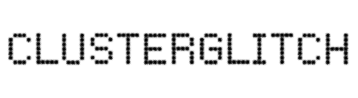 CLUSTER GLITCH  font caratteri gratis
