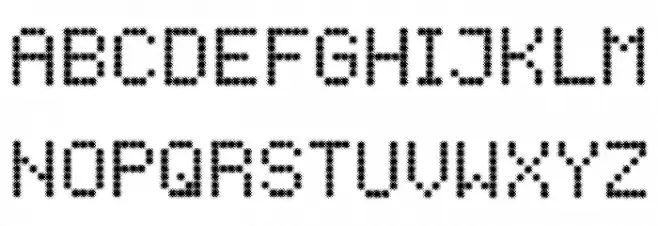 CLUSTER GLITCH Schriftart Groß