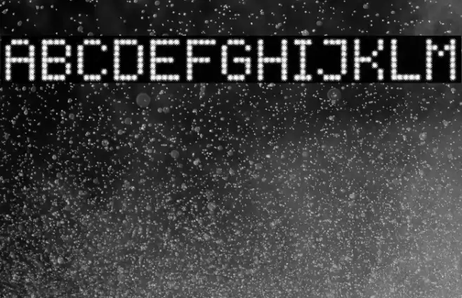 CLUSTER GLITCH Font examples