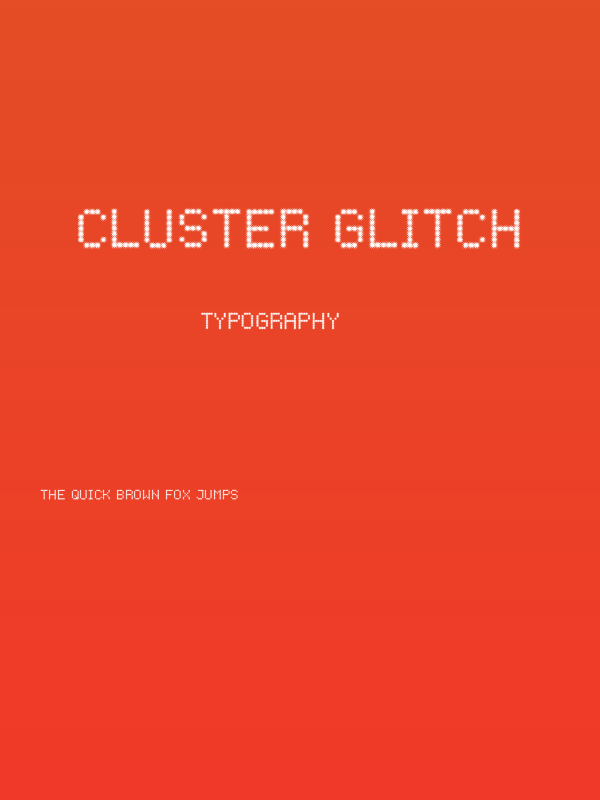 CLUSTER GLITCH Poster