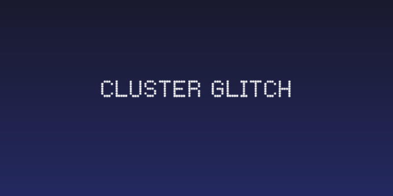 CLUSTER GLITCH Social Header