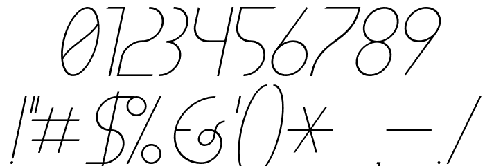 CLiCHE 21 Italic Font OTHER CHARS
