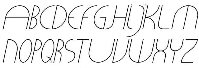 CLiCHE 21 Italic خط أحرف كبيرة