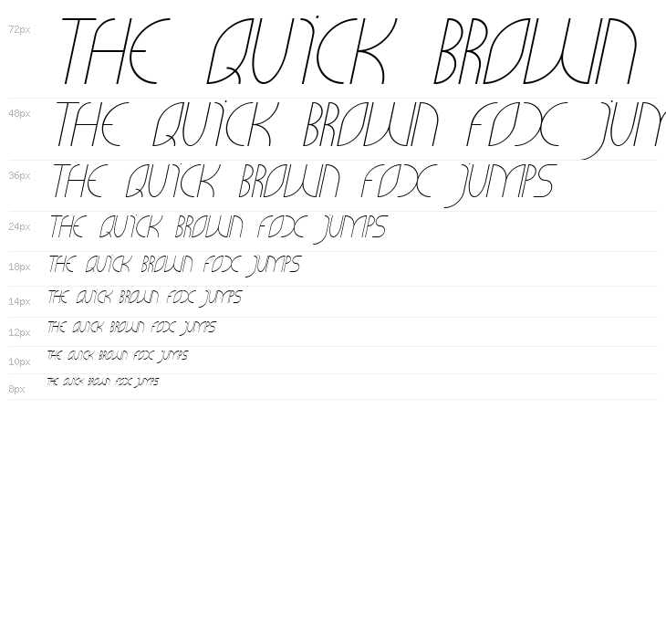 CLiCHE 21 Italic Waterfall