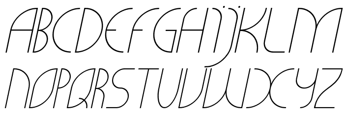 CLiCHE 21 Italic Font LOWERCASE