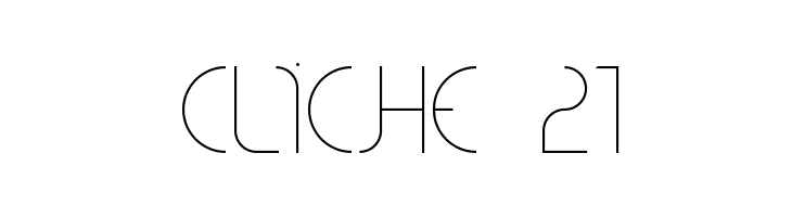 CLiCHE 21  Frei Schriftart Herunterladen