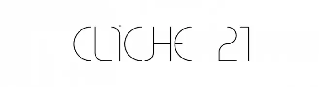 CLiCHE 21  Frei Schriftart Herunterladen
