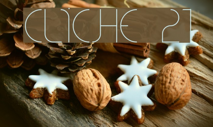 CLiCHE 21 Font examples
